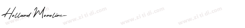Holland Monoline字体转换